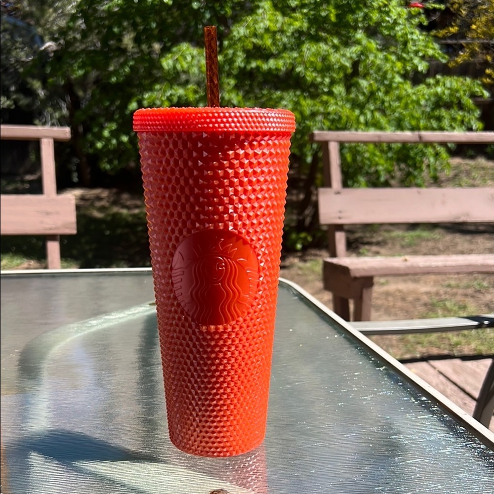 Starbucks Matte Orange Studded Tumbler 24oz Venti – Limited Edition, New